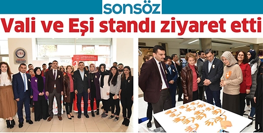 Vali ve Eşi standı ziyaret etti