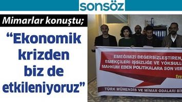 Mimarlar konuştu;