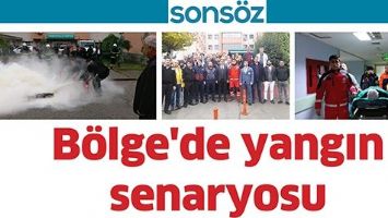 B&ouml;lge'de yangın senaryosu