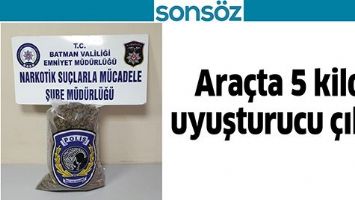 ARA&Ccedil;TA 5 KİLO UYUŞTURUCU &Ccedil;IKTI