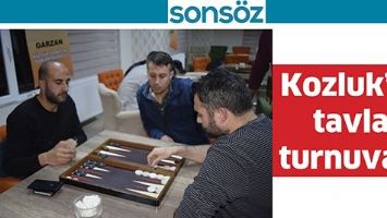 KOZLUK&rsquo;TA TAVLACILAR YARIŞTI