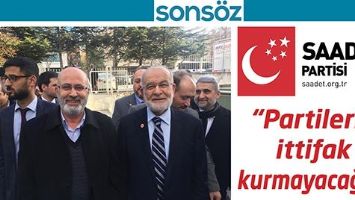 &ldquo;PARTİLERLE İTTİFAK KURMAYACAĞIZ&rdquo;
