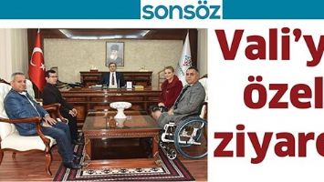 VALİ&rsquo;YE &Ouml;ZEL ZİYARET