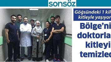 G&Ouml;ĞS&Uuml;NDEKİ 1 KİLOLUK KİTLEYLE YAŞIYORDU