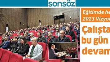 EĞİTİMDE HEDEF, 2023 VİZYONU