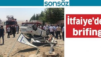 İTFAİYE&rsquo;DEN BRİFİNG