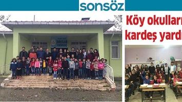 K&Ouml;Y OKULLARINA KARDEŞ YARDIMI