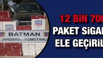 12 BİN 700 PAKET SİGARA ELE GE&Ccedil;İRİLDİ