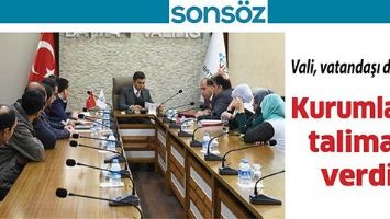 VALİ, VATANDAŞI DİNLEDİ