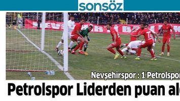 PETROLSPOR LİDERDEN PUAN ALDI