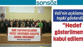 VALİ&rsquo;NİN A&Ccedil;IKLAMASINA TEPKİ G&Ouml;STERDİLER;