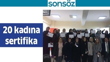 20 KADINA SERTİFİKA