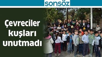 &Ccedil;EVRECİLER KUŞLARI UNUTMADI