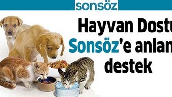 HAYVAN DOSTU SONS&Ouml;Z&rsquo;E ANLAMLI DESTEK