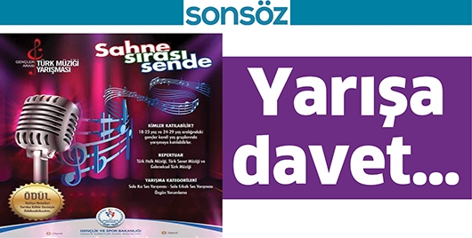 YARIŞA DAVET&hellip;