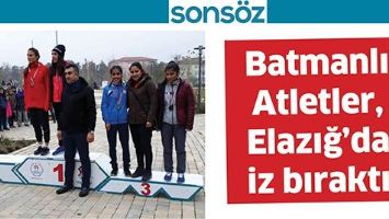 BATMANLI ATLETLER, ELAZIĞ&rsquo;DA İZ BIRAKTI