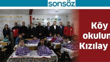 K&Ouml;Y OKULUNA KIZILAY ELİ