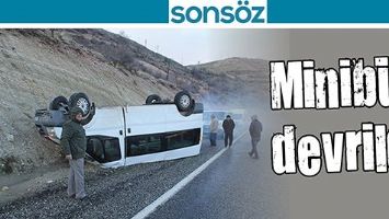 MİNİB&Uuml;S DEVRİLDİ