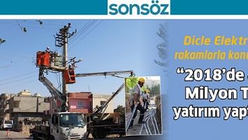 DİCLE ELEKTRİK, RAKAMLARLA KONUŞTU;