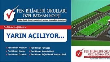 FEN BİLİMLERİ OKULLARI, YARIN A&Ccedil;ILIYOR