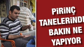 PİRİN&Ccedil; TANELERİ KOLYEYE D&Ouml;N&Uuml;ŞT&Uuml;R&Uuml;L&Uuml;YOR