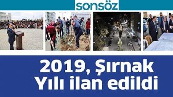 2019, ŞIRNAK YILI İLAN EDİLDİ