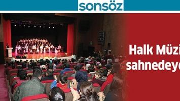 HALK M&Uuml;ZİĞİ, SAHNEDEYDİ...