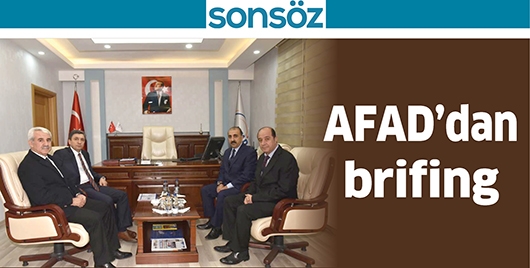 AFAD&rsquo;DAN BRİFİNG