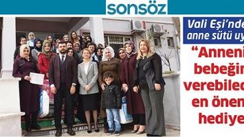 VALİ EŞİ&rsquo;NDEN ANNE S&Uuml;T&Uuml; UYARISI;