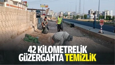 42 kilometrelik g&uuml;zergahta temizlik
