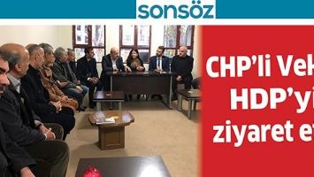 CHP&rsquo;Lİ VEKİL, HDP&rsquo;Yİ ZİYARET ETTİ