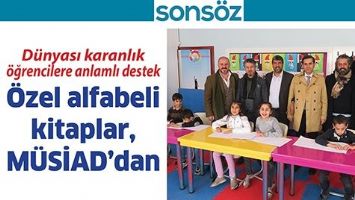 D&Uuml;NYASI KARANLIK &Ouml;ĞRENCİLERE ANLAMLI DESTEK