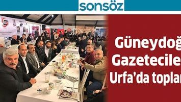 G&Uuml;NEYDOĞU GAZETECİLERİ, URFA&rsquo;DA TOPLANDI