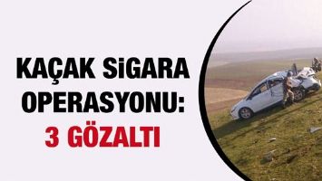 KA&Ccedil;AK SİGARA OPERASYONU: 3 G&Ouml;ZALTI