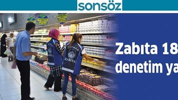 ZABITA 1885 DENETİM YAPTI