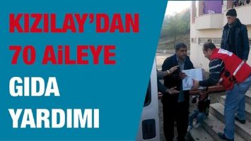KIZILAY&rsquo;DAN 70 AİLEYE GIDA YARDIMI