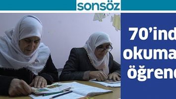 70&rsquo;İNDE OKUMAYI &Ouml;ĞRENDİ