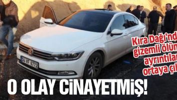 OLAY, AYDINLATILIYOR; CİNAYETMİŞ!