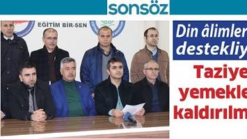 DİN &Acirc;LİMLERİ DE DESTEKLİYOR
