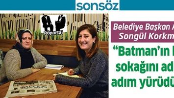 BELEDİYE BAŞKAN ADAYI SONG&Uuml;L KORKMAZ;