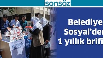 BELEDİYE SOSYAL&rsquo;DEN 1 YILLIK BRİFİNG