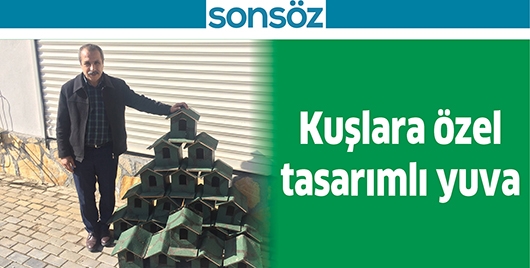 KUŞLARA &Ouml;ZEL TASARIMLI YUVA