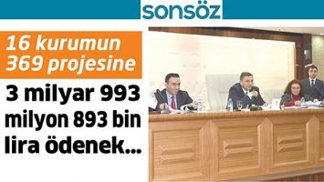 16 KURUMUN 369 PROJESİNE