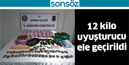12 KİLO UYUŞTURUCU ELE GE&Ccedil;İRİLDİ