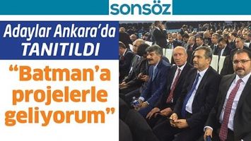 ADAYLAR ANKARA&rsquo;DA TANITILDI