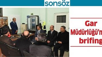 GAR M&Uuml;D&Uuml;RL&Uuml;Ğ&Uuml;&rsquo;NDEN BRİFİNG