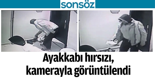 AYAKKABI HIRSIZI, KAMERAYLA G&Ouml;R&Uuml;NT&Uuml;LENDİ
