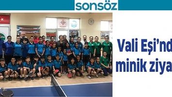 VALİ EŞİ&rsquo;NDEN MİNİK ZİYARET
