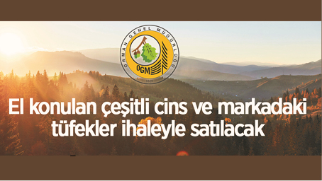 43 ADET T&Uuml;FEK İHALE İLE SATILACAK