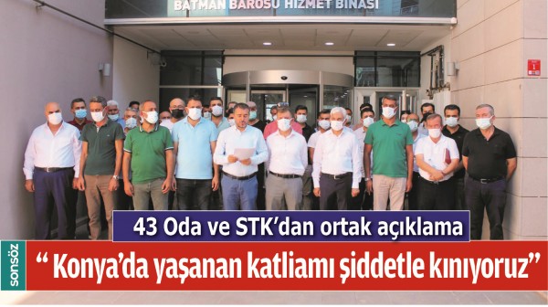 43 ODA VE STK'DAN ORTAK A&Ccedil;IKLAMA